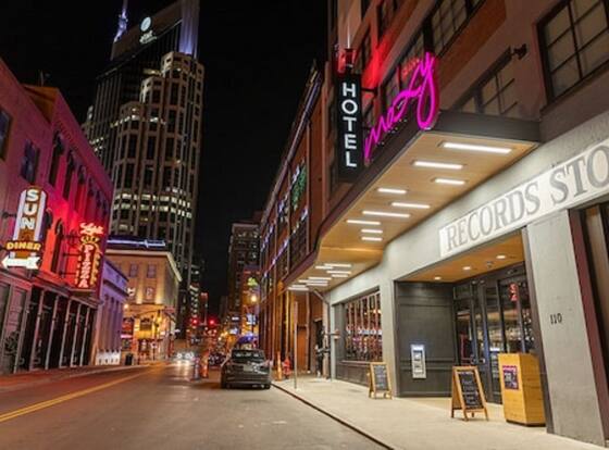 Moxy Nashville Downtown is a family friendly hotel in Nashville, Tennessee (TN)