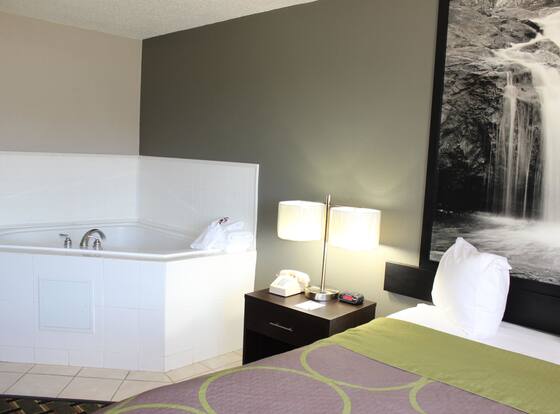 Super 8 by Wyndham Wyoming/Grand Rapids Area is a family friendly hotel in Wyoming, Michigan (MI)