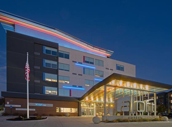 Aloft Omaha Aksarben Village is a family friendly hotel in Omaha, Nebraska (NE)