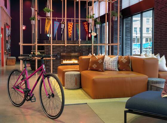 Moxy Portland Downtown is a family friendly hotel in Portland, Oregon (OR)