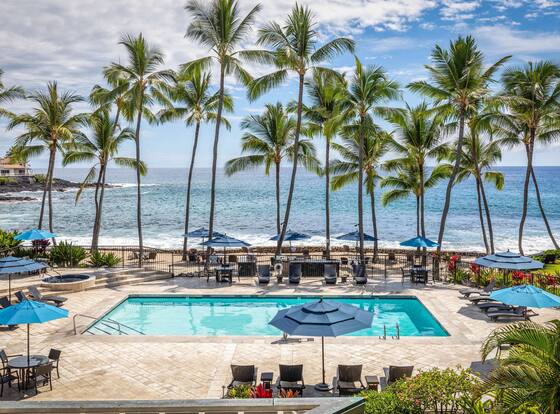 Aston Kona by the Sea is a family friendly hotel in Kahaluu-Keauhou, Hawaii (HI)