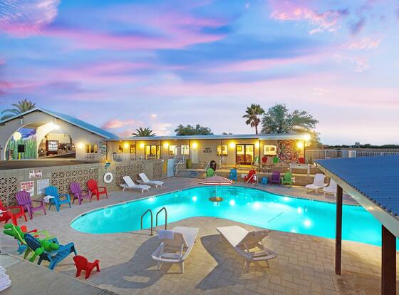 Hotel McCoy - Art, Coffee, Beer, Wine is a family friendly hotel in Tucson, Arizona (AZ)