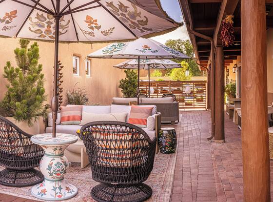 Piñon Court By La Fonda is a family friendly hotel in Santa Fe, New Mexico (NM)