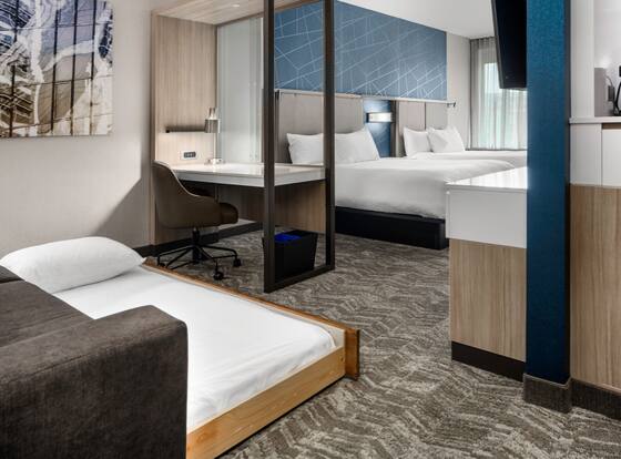 SpringHill Suites Charlotte Airport Lake Pointe is a family friendly hotel in Charlotte, North Carolina (NC)