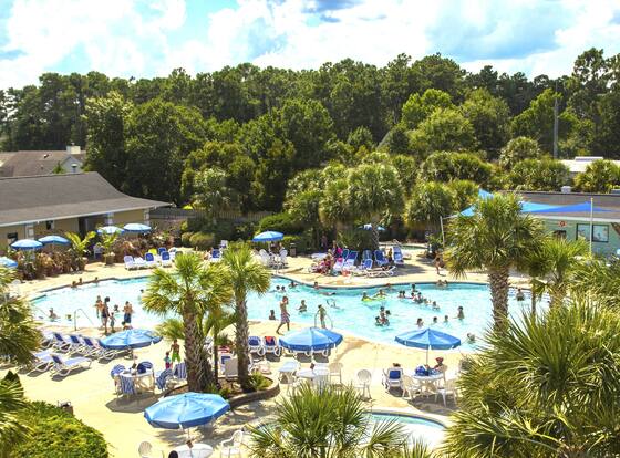Grand Palms Resort is a family friendly hotel in Surfside Beach, South Carolina (SC)
