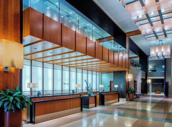 The Westin Jersey City Newport is a family friendly hotel in Jersey City, New Jersey (NJ)