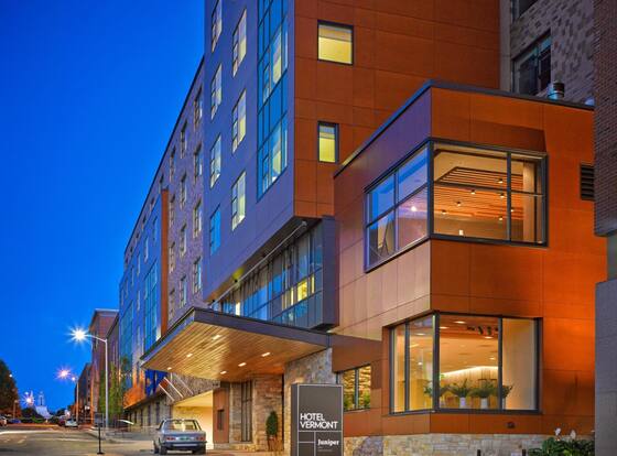 Hotel Vermont is a family friendly hotel in Burlington, Vermont (VT)